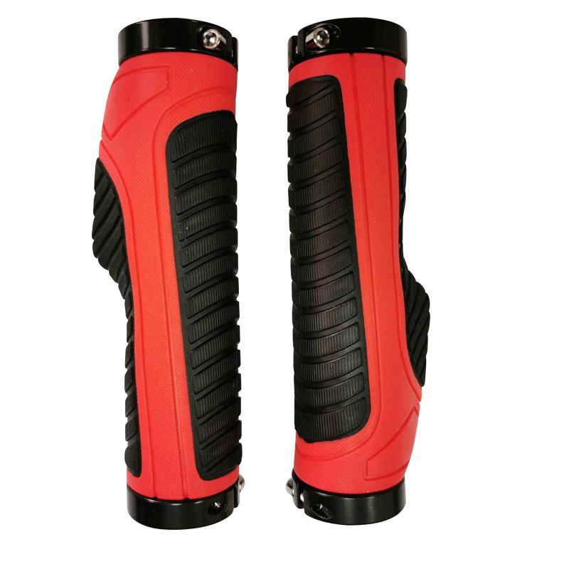 Bicycle rubber double-sided locking, aluminum alloy mountain bike meatball, comfortable handle cover, riding accessories_voghion.com