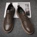New Spring Brogue For Men, Business Formal Men's Shoes, British Style Breathable Carved Casual European And American_voghion.com
