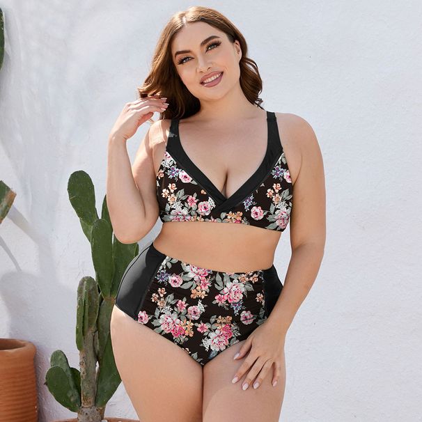 Heißer Verkauf Bikini Sexy Plus Fat Plus Multi-Color Optional Split Badeanzug für Frauen_voghion.com