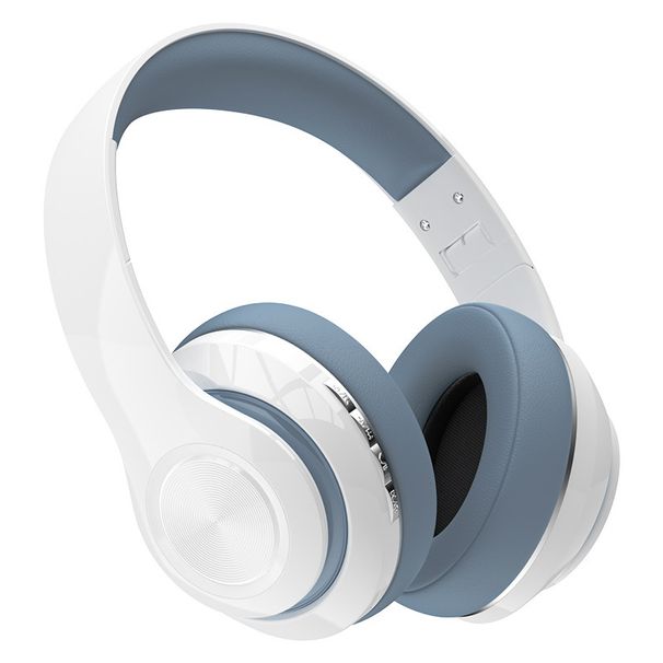 Cuffie wireless over-ear – Bluetooth 5.3, bassi Hi-Fi, autonomia di oltre 8 ore, design pieghevole, supporto per schede SD/TF (nero/grigio/blu-arancione/arancione-grigio)_voghion.com