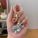 Creative Fashion Diamond Guitar Car Keychain Metal Musical Instrument Model Bag Keychain Pendant_voghion.com