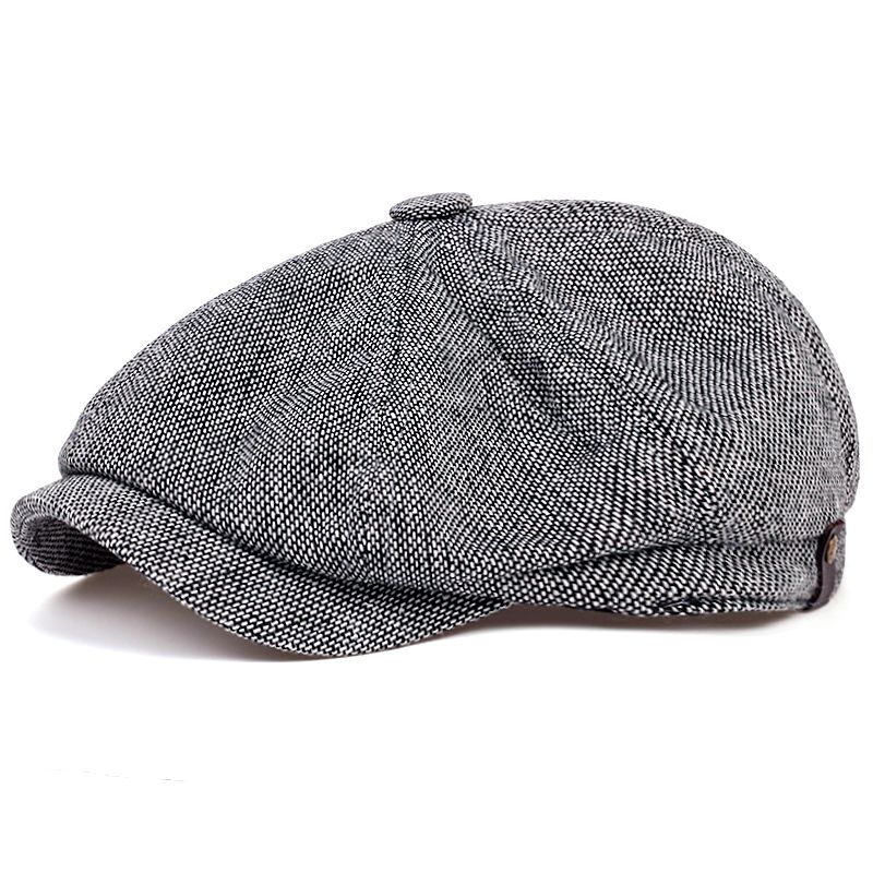 Herren Newsboy Mütze Peaky Blind Date Out Vintage Fischgräten Octagon Cap Damen Casual Streifen Baskenmütze Gatsby Flache Mütze_voghion.com