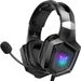Gaming-Headset-Mikrofon, für PS4 PS5 Xbox One PC RGB-Lichter, mit Rauschunterdrückung 7.1 Surround Sound Over-Ear und_voghion.com