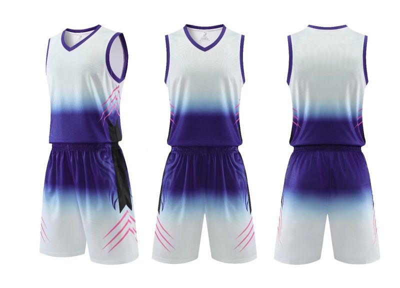 Gradienten basketball anzug gedruckt set für jungen und mädchen, udent training wettbewerb team uniform, atmungsaktive sport_voghion.com