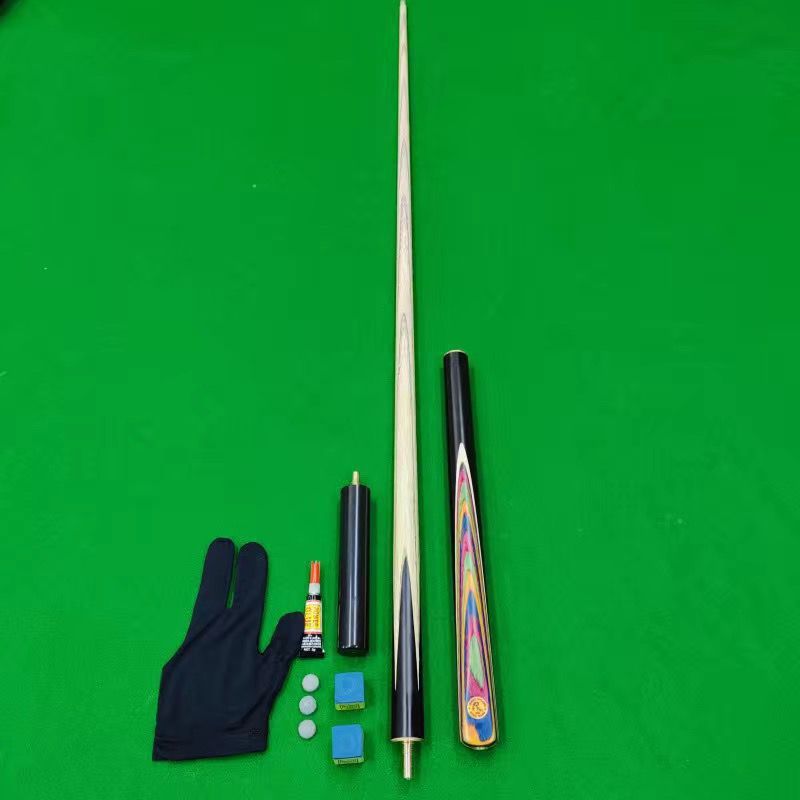 Blue Club Small Head Premium White Wax Mystery, gleicher professioneller chinesischer Blumen-Neun-Ball-Split-Snooker im schwarzen Stil_voghion.com