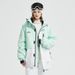 Korean Style Unisex Ski Suit – Windproof & Waterproof Couple’s Ski Jacket & Pants Set | Thermal Insulated Snowboarding Outfit For Men & Women_voghion.com