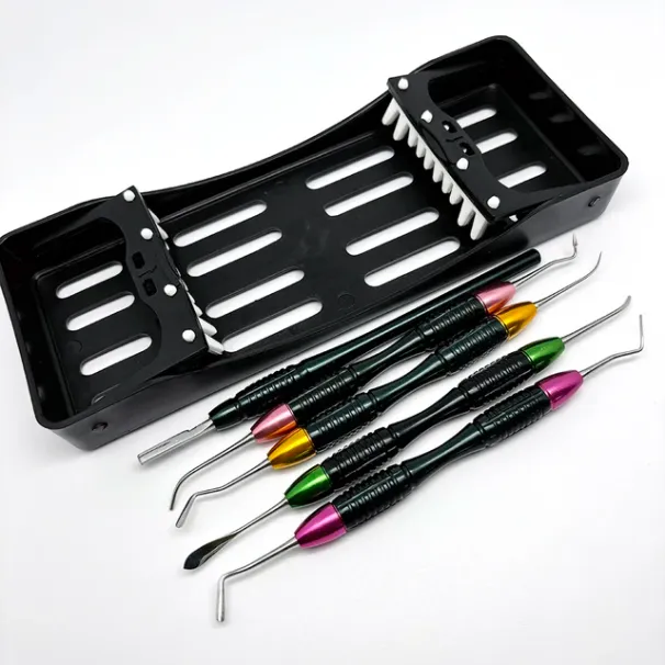 Dental Komposit Filg Spatel Werkzeuge mit Desinfektionsbox Lm Art 5er Set Cobre Griff_voghion.com