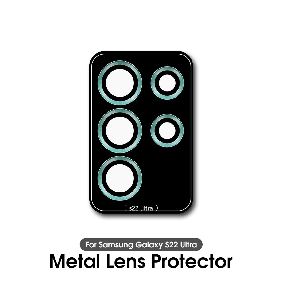 For Samsung Galaxy S22 Ultra Kameralinsebeskytter Aluminiumslegering Metall Herdet glass Kamerafilm For S22ultra S22 acce_voghion.com