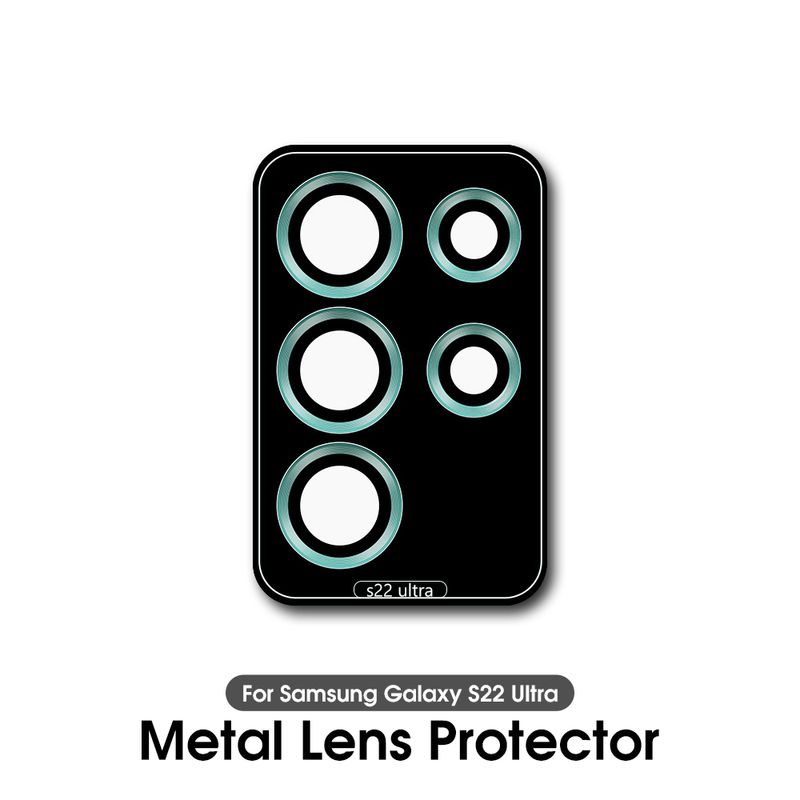 For Samsung Galaxy S22 Ultra Camera Lens Protector Aluminum Alloy Metal Tempered Glass Camera film For S22ultra S22 acce_voghion.com