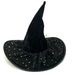 Nuovo cappello da strega in velluto con stella e luna arricciate per Halloween, ragno, pipistrello_voghion.com