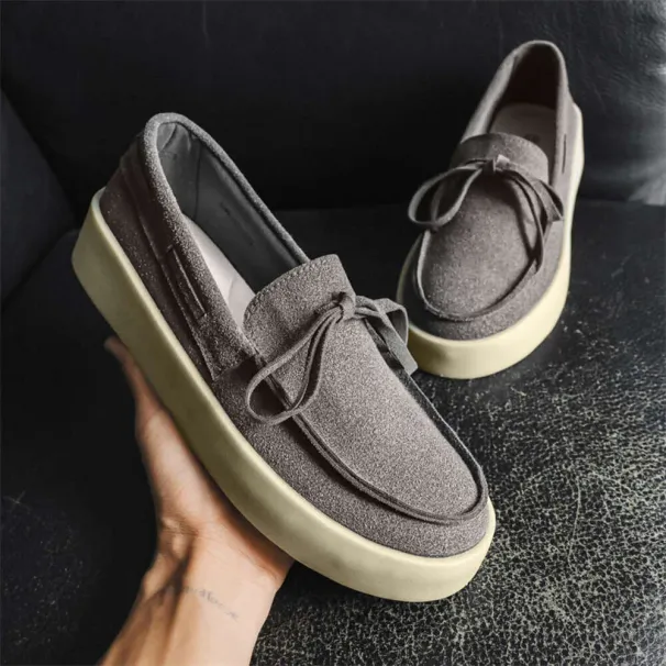 Small Niche High Street With One Foot, Men's Spring And Autumn Season Driving Shoes, Genuine Leisure Leather Shoes_voghion.com