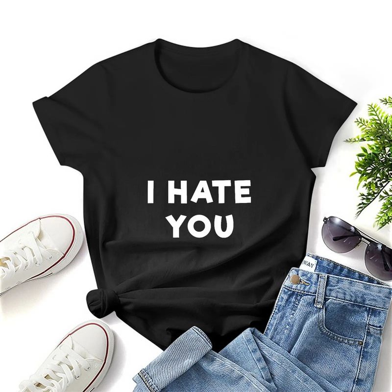 Majica s motivima ljudi i slogana za žene, grafički print, ležerna ženska majica kratkih rukava, veličine S-4XL._voghion.com