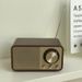 Kūrybingas medinis gražus „Bluetooth“ garso retro nešiojamas žemų dažnių garsiakalbio garso dėžutė radijo nuotraukų rekvizitas su antena_voghion.com