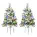 76cm PVC Christmas Tree Stake Light For Outdoor Garden, Beach, And Yard Decorations – Festive Holiday Decoration With Colorful Lights_voghion.com