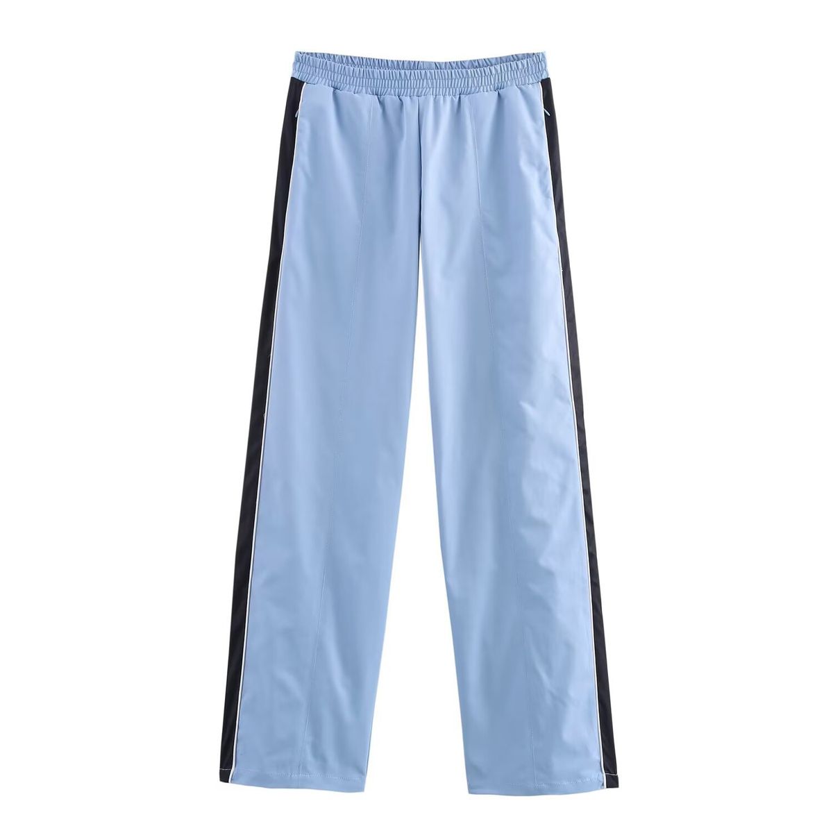 Damenbekleidung Frühling Europäischer und amerikanischer Stehkragen Farblich passende Strickjacke Jacke Mantel Freizeithose Hose Modeanzug_voghion.com