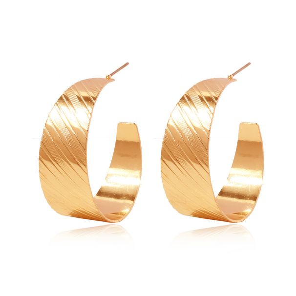 Unisex Temperament Goldene Atmosphärische Persönlichkeit Ohrringe Mode Einfache Ohrringe Ohrringe Für Frauen_voghion.com