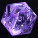 9 Polyhedral Resin Dice D&D Set Violet Mirage Cloud For Dungeons Dragons RPG_voghion.com