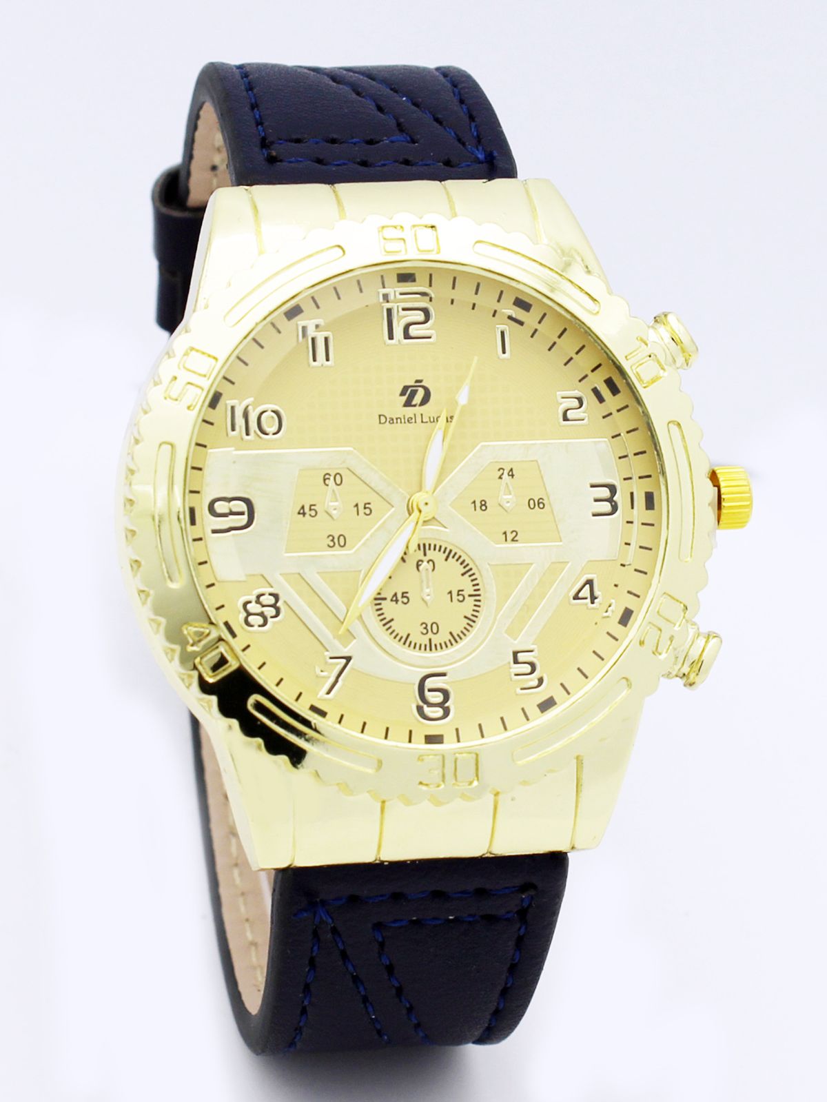 Vyriškas kvarcinis „New Watch“ sportinis kvarcinis laikrodis su dideliu ciferblatu_voghion.com