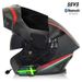 Flip-Up Motorcycle Helmet With Dual Visor, Large Spoiler & Bluetooth – DOT Certified For E-Bike & Scooter Riders_voghion.com