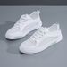 2025 New Summer Mesh Women's Casual Non-Slip Wear-Resistant Lightweight Single Soft Sole Versatile Korean Style White_voghion.com