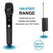 Rechargeable Wireless Microphone Battery 2000mAh UHF Dual Handheld Mic with Rechargeable Receiver For Karaoke Party Home_voghion.com