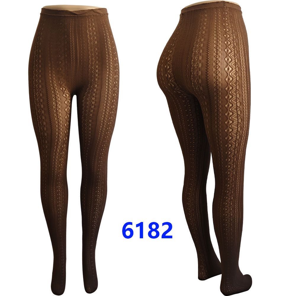 Modne koronkowe rajstopy Śliczne białe oddychające rajstopy żakardowe dla dorosłych_voghion.com