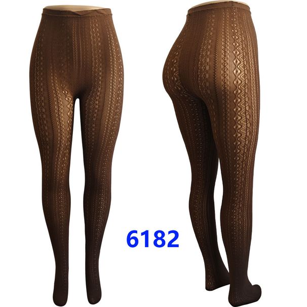 Modne koronkowe rajstopy Śliczne białe oddychające rajstopy żakardowe dla dorosłych_voghion.com