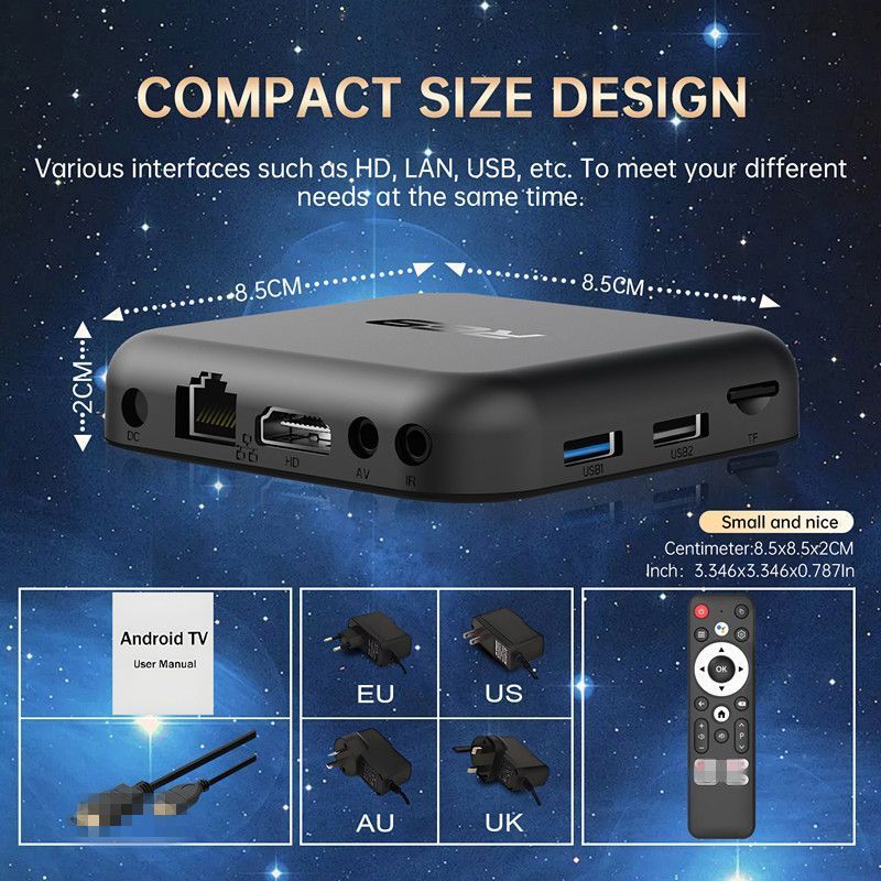 R69 RK3518 4K Network Player – Android 14 TV Box With WiFi6, Smart Home Media Hub_voghion.com