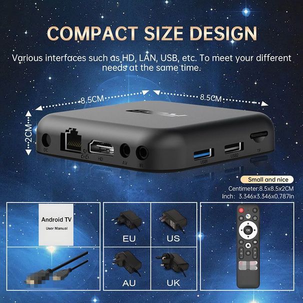 R69 RK3518 4K Network Player – Android 14 TV Box With WiFi6, Smart Home Media Hub_voghion.com