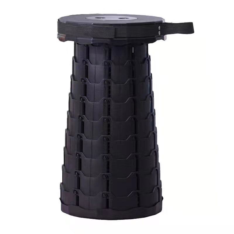 Outdoor Folding Stool Beach Folding Chair Adjustable Telescopic Stool Rainbow Folding Stool Plastic Fishing Net Red Small Stool_voghion.com
