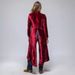 Women's Clothing Velvet Long Cardigan Solid Color Retro Split Coat Windbreaker Loose Coat_voghion.com