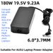180W Power Adapter Suitable For ASUS Laptops 19.5V 9.23A Charger With 6.0x3.7mm, Compatible With ASUS ROG Strix G16/G18, TUF Gaming F17_voghion.com