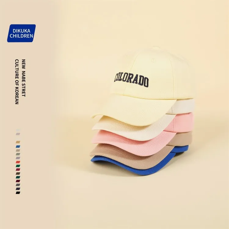 Children's hat spring and autumn fashion new ins boys and girls peaked cap big boy baby baseball cap_voghion.com