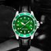 Pinshi Live Streaming Green Water Ghost Business Belt Style Orologio da uomo impermeabile_voghion.com