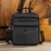 Schwarze 100 % echtes Leder Herren Schulter Messenger Bag für Männer Umhängetaschen neue kleine Mann Designer Handtasche Bolso männlich_voghion.com