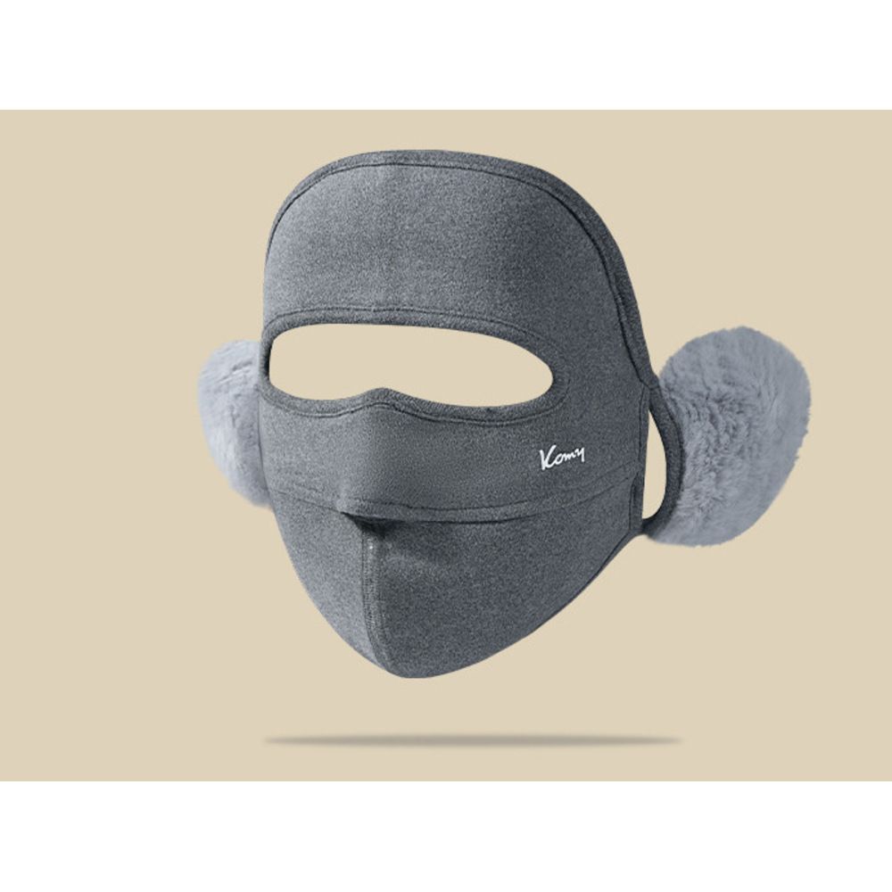 Thermomaske für Damen und Herren, fleecegefüttert, winddicht, vollständige Gesichtsbedeckung, Ohrenschutz_voghion.com