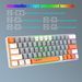 Wired Mechanical Keyboard With 63 Keys, Mini Three Tone Two-color Injection Molded Keycaps, Detachable Shaft Design, Cross-border Stock_voghion.com