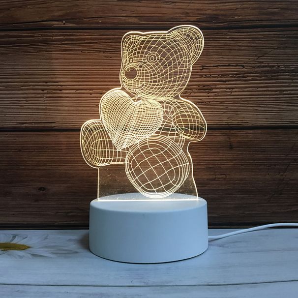 Creative 3D Night Lamp Acrylic Table Lamp Atmosphere Lamp Christmas Gift Animal Shaped Table Lamp_voghion.com