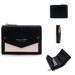 Portafoglio da donna corto Baellerry moda colore a contrasto multi-card slot portamonete con cerniera porta carte femminile_voghion.com