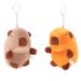 Keychain Plush Adorable Capybara Soft And Cute Charm Crossborder Bag_voghion.com