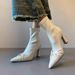 Versatile Ankle Boots, Slim Heel Pointed Toe Design_voghion.com