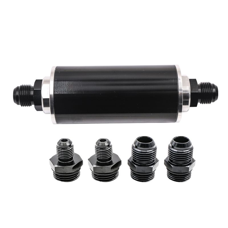 Filtro de aceite y combustible universal para modificación de automóviles, 50 mm, elemento de filtro de aceite AN6 AN8 AN10_voghion.com