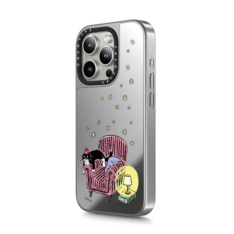 Unschlagbare Qualität Handyhülle für iPhone Caseti Magic Cat Serie Niedlich Anwendbar iPhone16promax Spiegel Acryl Magnetisch Neu_voghion.com
