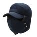 Men's Hats Winter Warm Cold-proof Middle-aged And Outdoor Embroidery Ear Protection Lei Feng Elderly Dad Hat_voghion.com