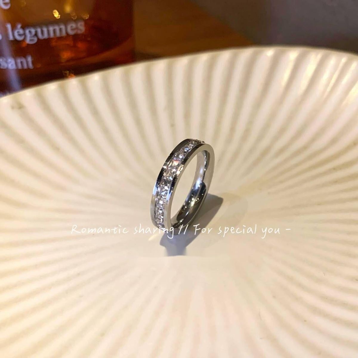 Women's Starry Sky Titanium Steel Zircon Ring Set - Ultra-Shiny, Light Luxury Niche Design, High-End & Non-Fading, Perfect For Friendship_voghion.com