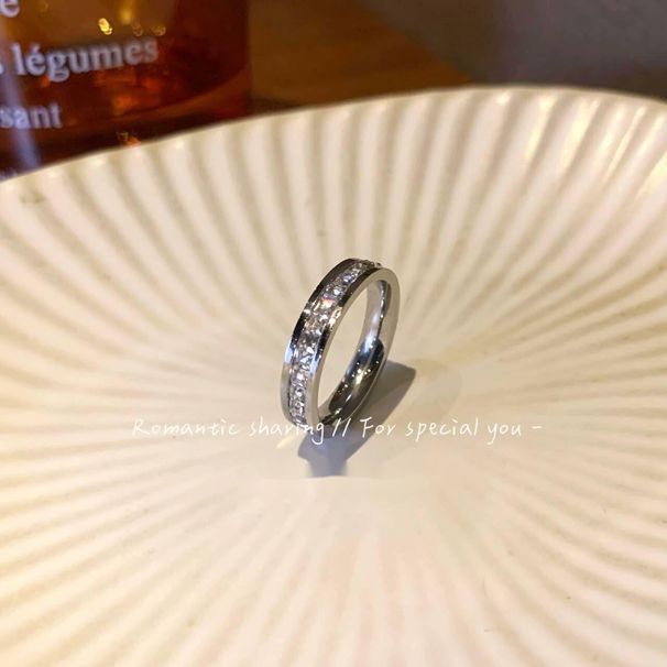 Women's Starry Sky Titanium Steel Zircon Ring Set - Ultra-Shiny, Light Luxury Niche Design, High-End & Non-Fading, Perfect For Friendship_voghion.com