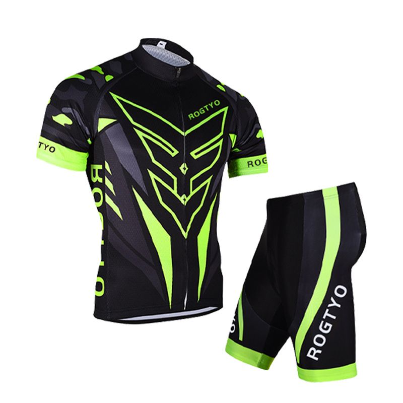 Maillot de cyclisme d'été à manches courtes et short pour homme, haut à séchage rapide, vêtements de sport pour vélo de montagne et de route_voghion.com