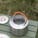 Teiera da campeggio in acciaio inossidabile 304, caffettiera a mano, bollitore portatile per acqua bollente all'aperto_voghion.com