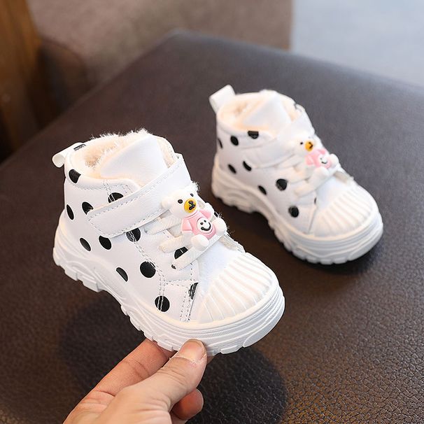 2024 Winter Nieuwe Kinder Sportschoenen, Meisjes Prinses Katoenen Schoenen met Fluweel, Jongens Warme Sneeuwlaarzen, Waterdicht_voghion.com