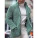 Men's Solid Color Fashion Casual Slim Knitted Cardigan Sweater Men_voghion.com